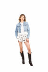 Giubbino Denim Cropped donna Miss love - 4