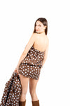 Mini Dress a Pois Cioccolato donna Miss love - 3