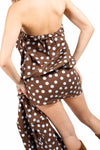 Mini Dress a Pois Cioccolato donna Miss love - 6