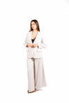 Blazer Gessato Crema donna Miss love - 5