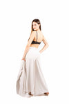 Pantaloni Palazzo Gessati Panna donna Miss love - 4