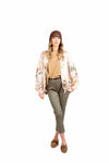 Bomber in Satin a Fantasia Floreale donna Miss love - 3