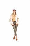 Bomber in Satin a Fantasia Floreale donna Miss love - 6