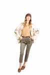 Bomber in Satin a Fantasia Floreale donna Miss love - 5