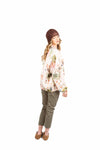 Bomber in Satin a Fantasia Floreale donna Miss love - 4