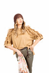 T-Shirt Over con Maxi Rouches Sfrangiate donna Miss love - 2
