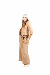 Pantaloni Wide Leg a Vita alta Sabbia donna Miss love - 5
