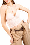 Bralette con Dettaglio Incrociato Rosa donna Miss love - 1