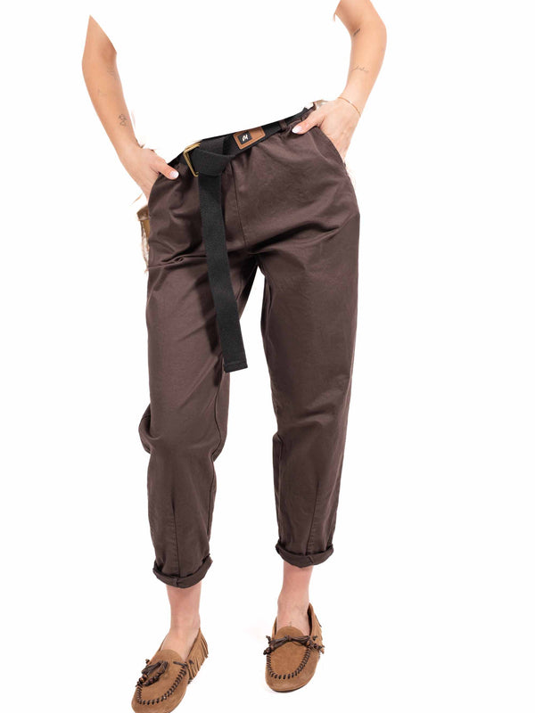 Pantaloni Morbidi con Elastico e Cintura da donna Miss love
