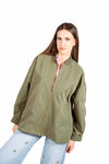 Bomber Oversize in Tessuto Tecnico Militare donna Miss love - 1