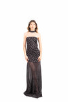 Abito Lungo a Pois Nero donna Miss love - 1