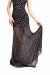 Abito Lungo a Pois Nero donna Miss love - 6