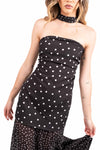 Abito Lungo a Pois Nero donna Miss love - 7
