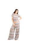 Blusa Fantasia Zig Zag in Maglia Leggera donna Tensione in - 3