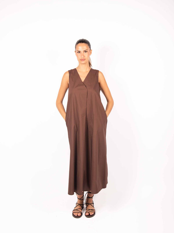 Abito Lungo Minimal Cioccolato da donna Miss love