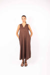 Abito Lungo Minimal Cioccolato donna Miss love - 1
