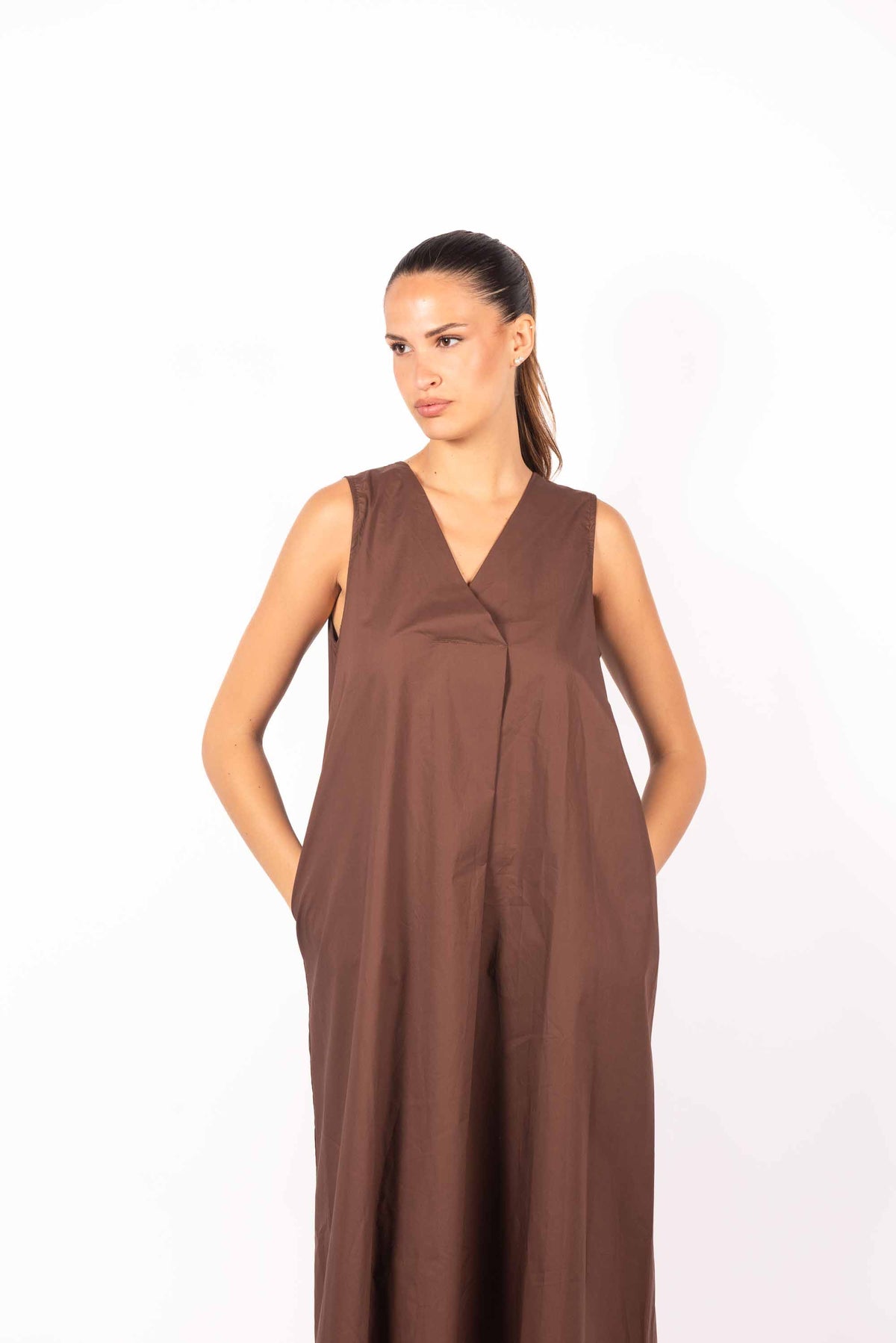 Abito Lungo Minimal Cioccolato donna Miss love - 2