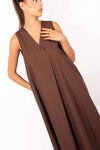 Abito Lungo Minimal Cioccolato donna Miss love - 5