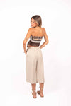 Bermuda in Lino Beige donna Miss love - 4