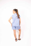Bermuda a Righe con Ricami donna Miss love - 3