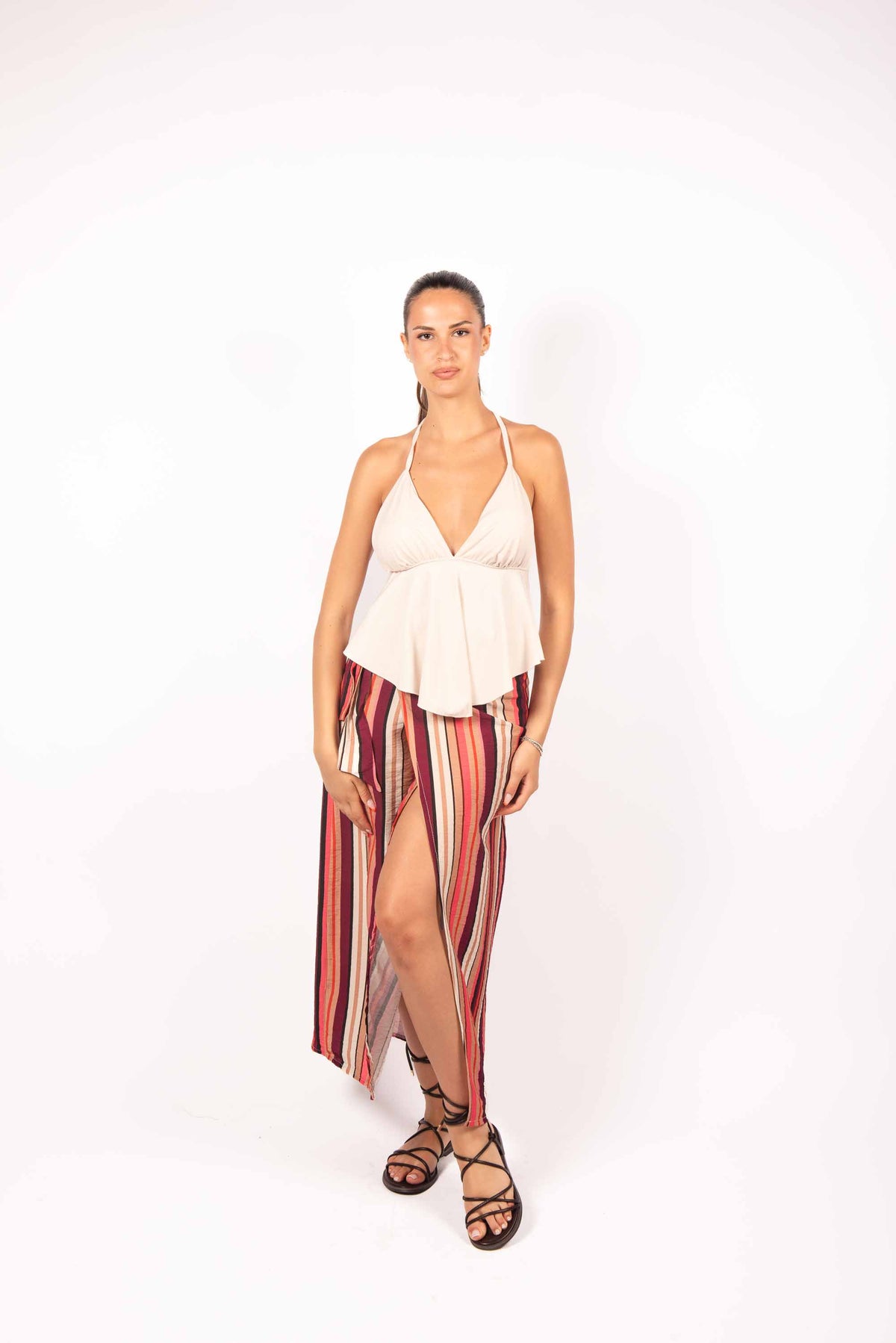 Top Halter Asimmetrico donna Miss love - 1