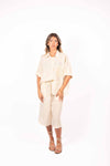 Bermuda a Righe Panna donna Miss love - 4