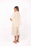 Bermuda a Righe Panna donna Miss love - 3