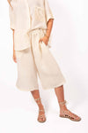 Bermuda a Righe Panna donna Miss love - 1