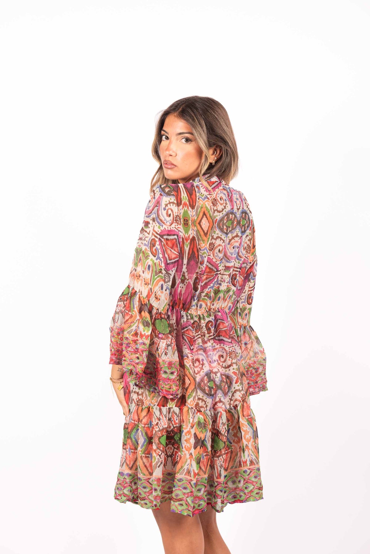Abito Boho Ricamato donna Miss love - 2