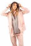 Giacca Rosa con Felpa Integrata donna Miss love - 1