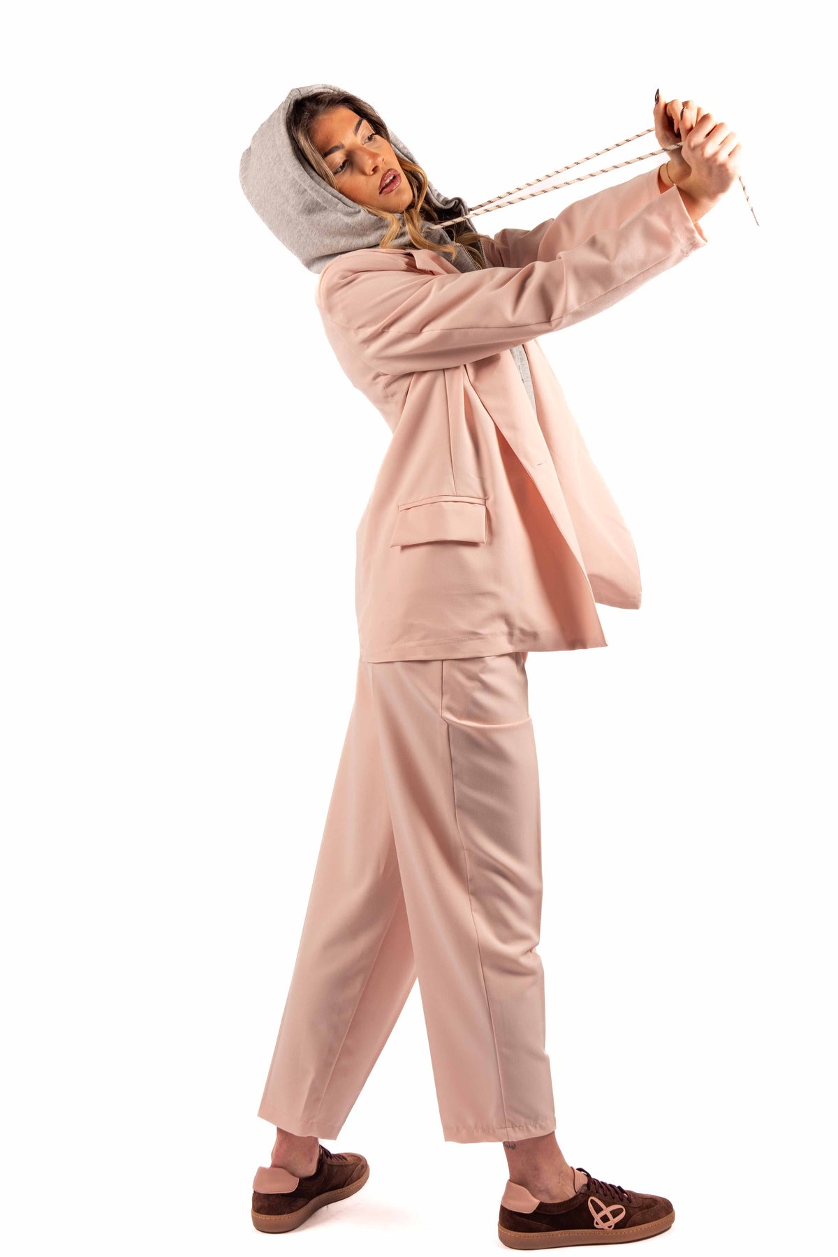 Giacca Rosa con Felpa Integrata donna Miss love - 3