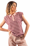 Polo a Righe donna Miss love - 1