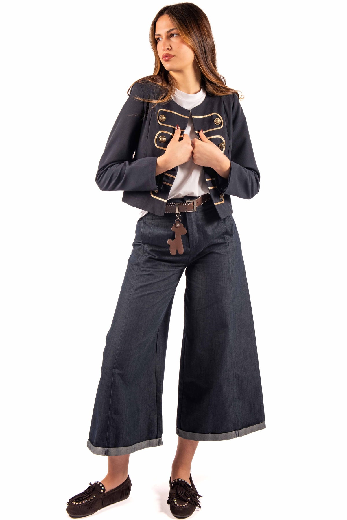 Giacca Napoleone Blu donna Miss love - 3