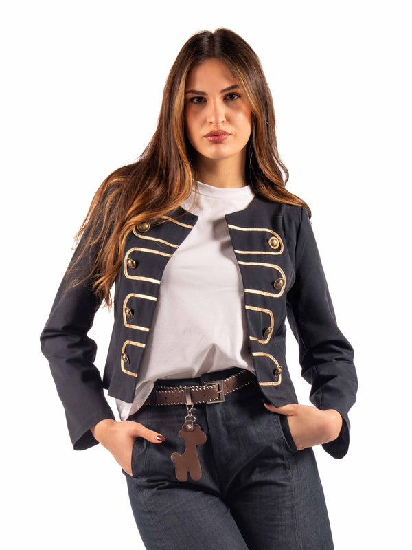 Giacca Napoleone Blu da donna Miss love