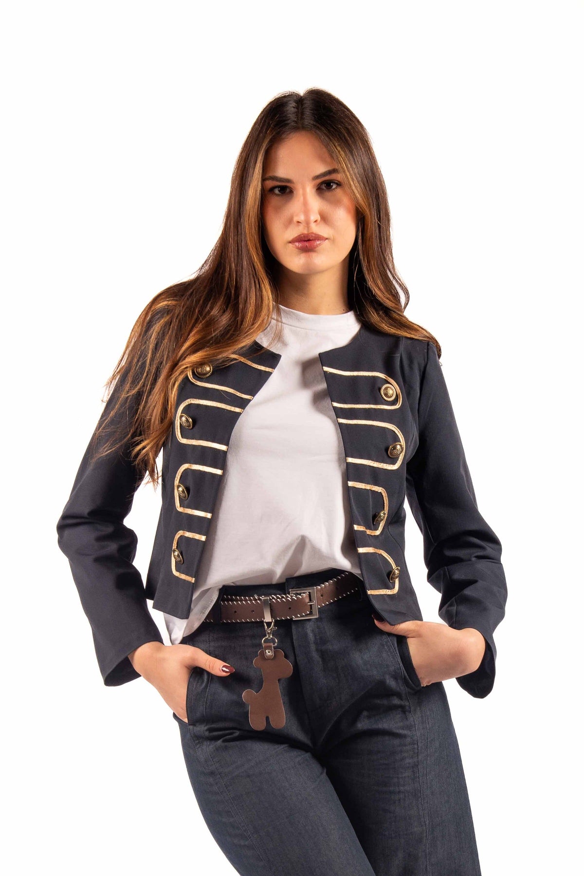 Giacca Napoleone Blu donna Miss love - 1