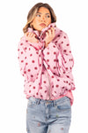 Giubbino Pois Rosa donna Miss love - 3