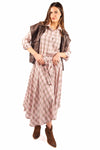 Gonna Soft Check Rosa/Beige donna Miss love - 1