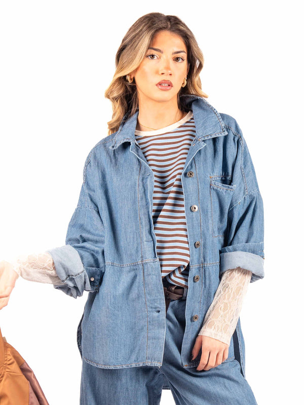 Camicia Denim da donna Miss love