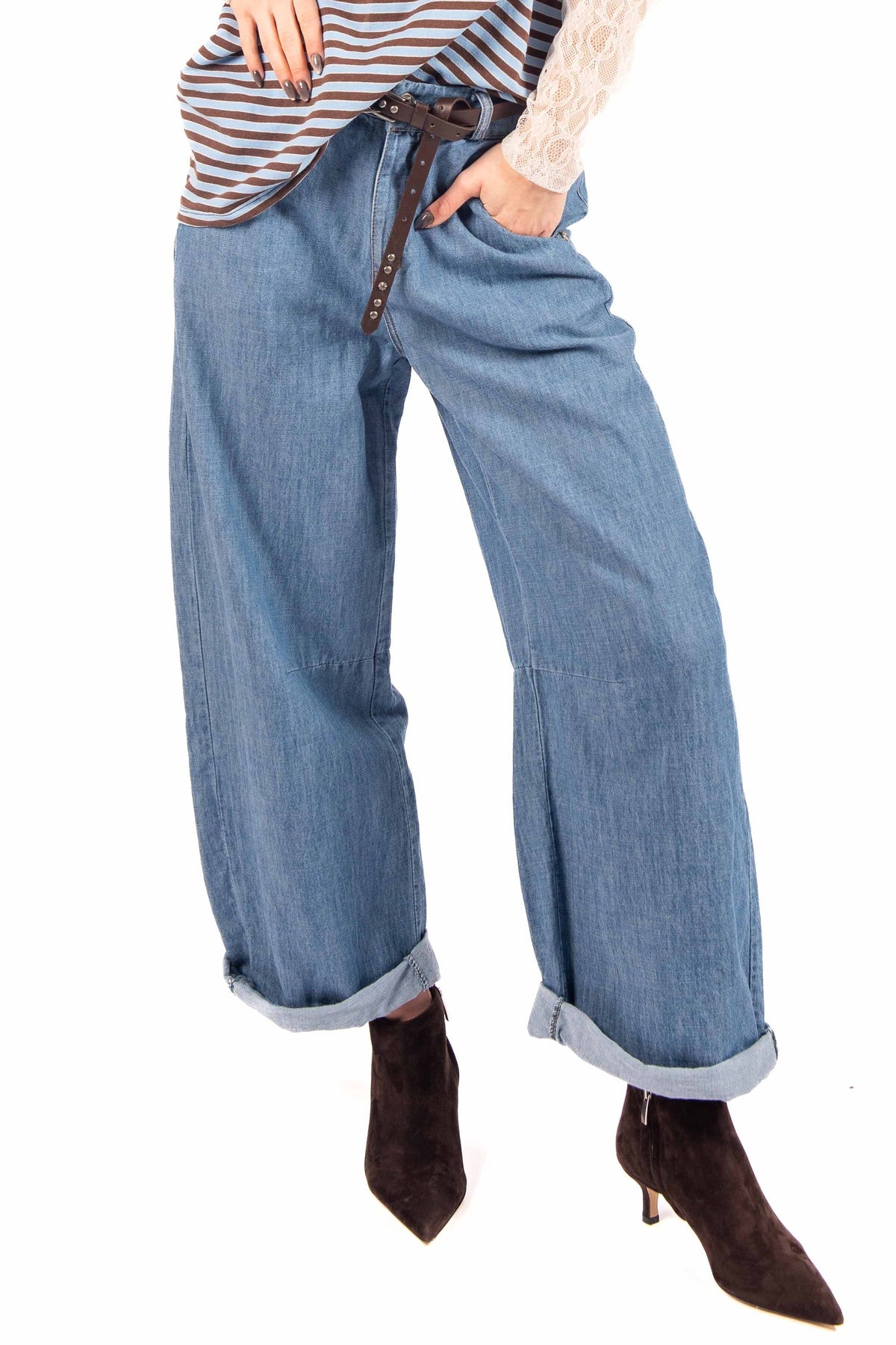 Jeans a Palazzo donna Miss love - 1