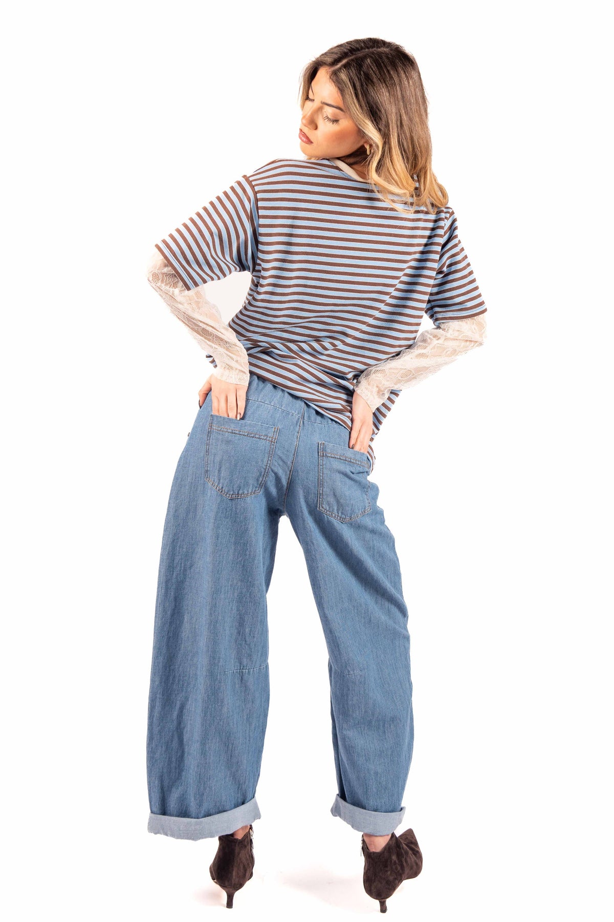 Jeans a Palazzo donna Miss love - 2