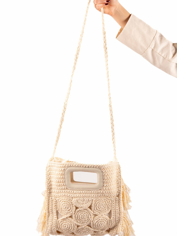 Borsa Crochet Panna da donna Miss love