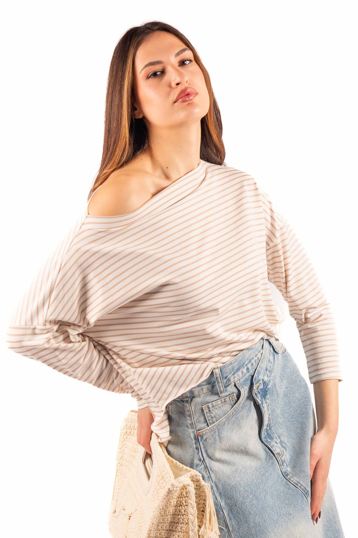 Maglia a Righe donna Miss love - 1