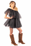 Abito in Tulle Nero donna Miss love - 1
