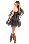 Abito in Tulle Nero donna Miss love - 2