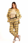 Blazer Check Giallo donna Miss love - 2