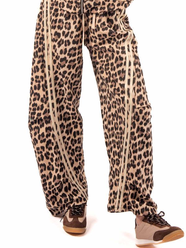 Pantaloni Leopard in Felpa da donna Miss love