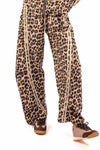 Pantaloni Leopard in Felpa donna Miss love - 1