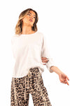 T-Shirt Over Basic Bianca donna Miss love - 1