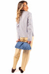Camicia a Righe con Chiusure Decorative donna Miss love - 2