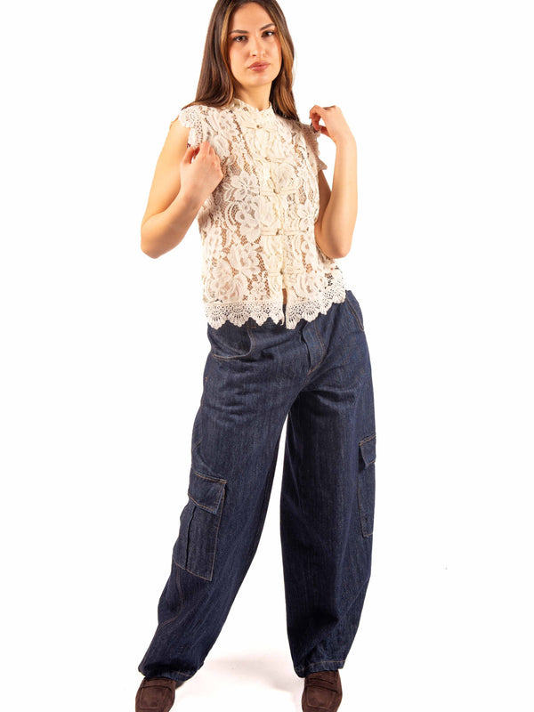 Jeans Cargo da donna Tensione in